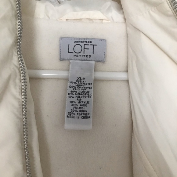 Loft White Down-filled Winter Coat - XL - Picture 3 of 4